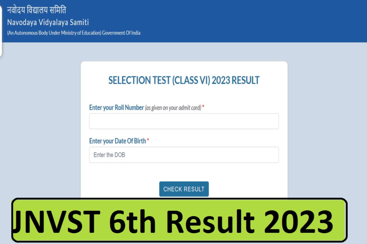​JNVST 6th Result 2023