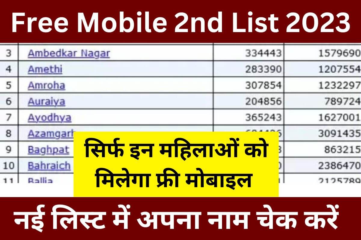 Free Mobile 2nd List 2023