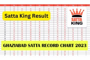 Ghaziabad Satta Record Chart 2023 