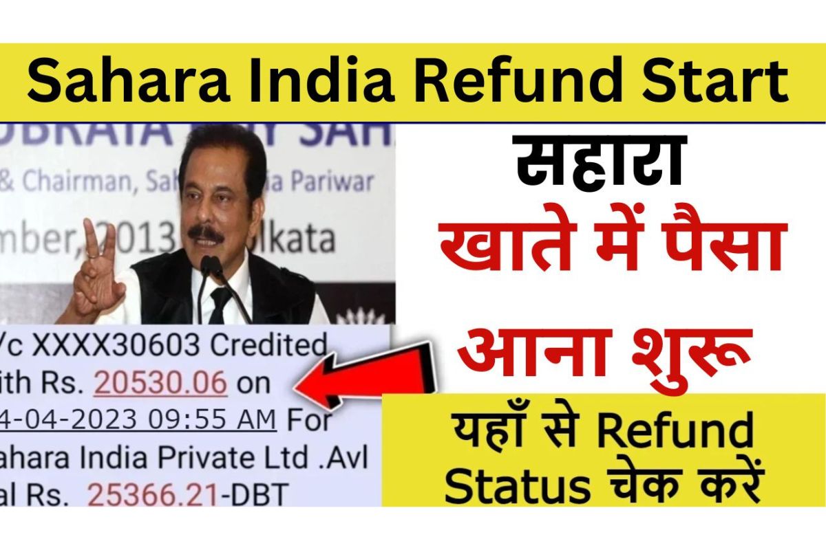Sahara India Refund Status Check